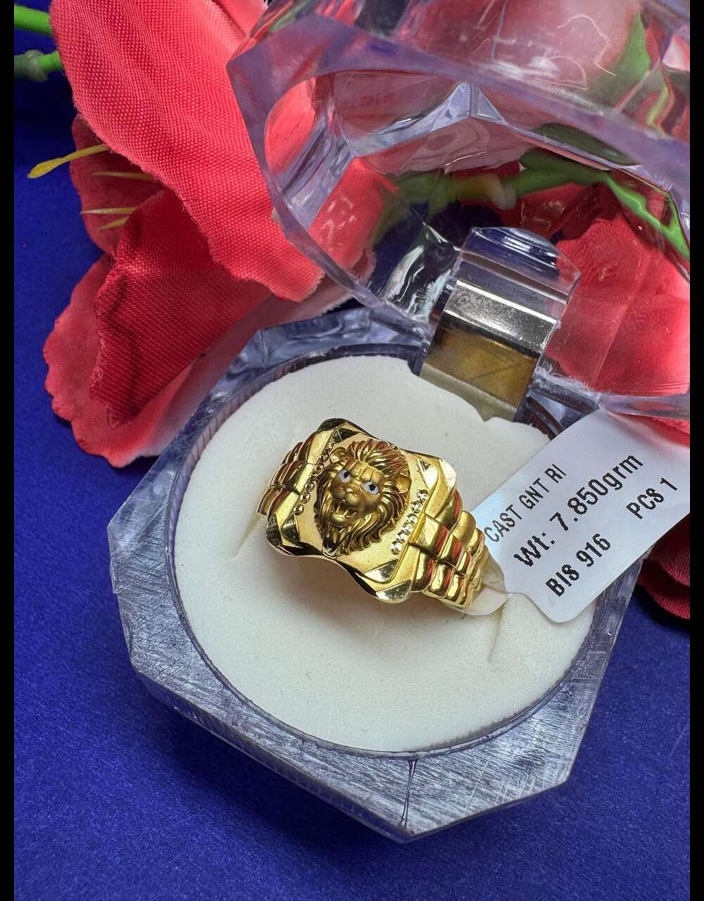 MENS LION RING 01  